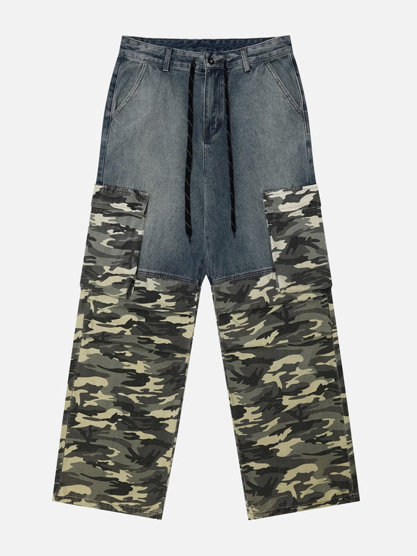 Aelfric Eden Camouflage Patchwork Jeans