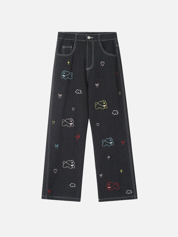 Aelfric Eden Embroidery Dog Jeans