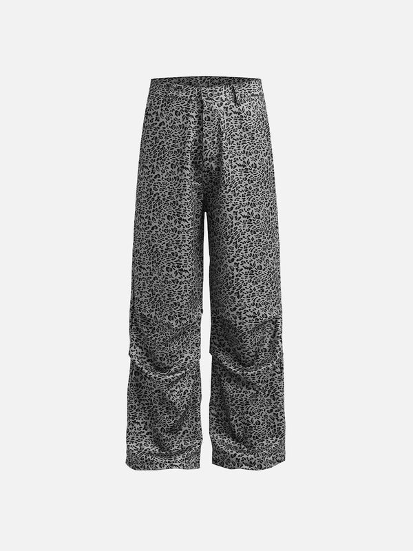 Aelfric Eden Grey Leopard Print Loose Jeans