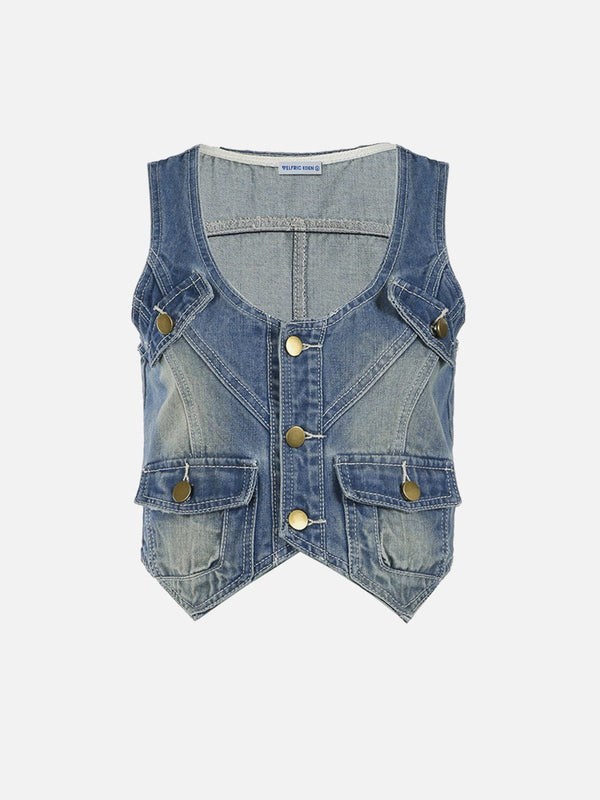 Aelfric Eden Washed V-Neck Vest