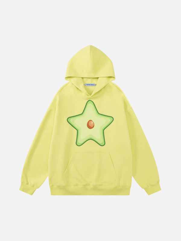 Aelfric Eden Avocado Star Print Hoodie