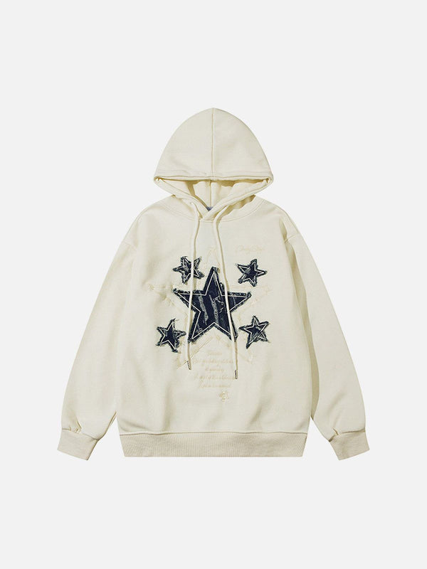 Aelfric Eden Applique Embroidery Star Hoodie