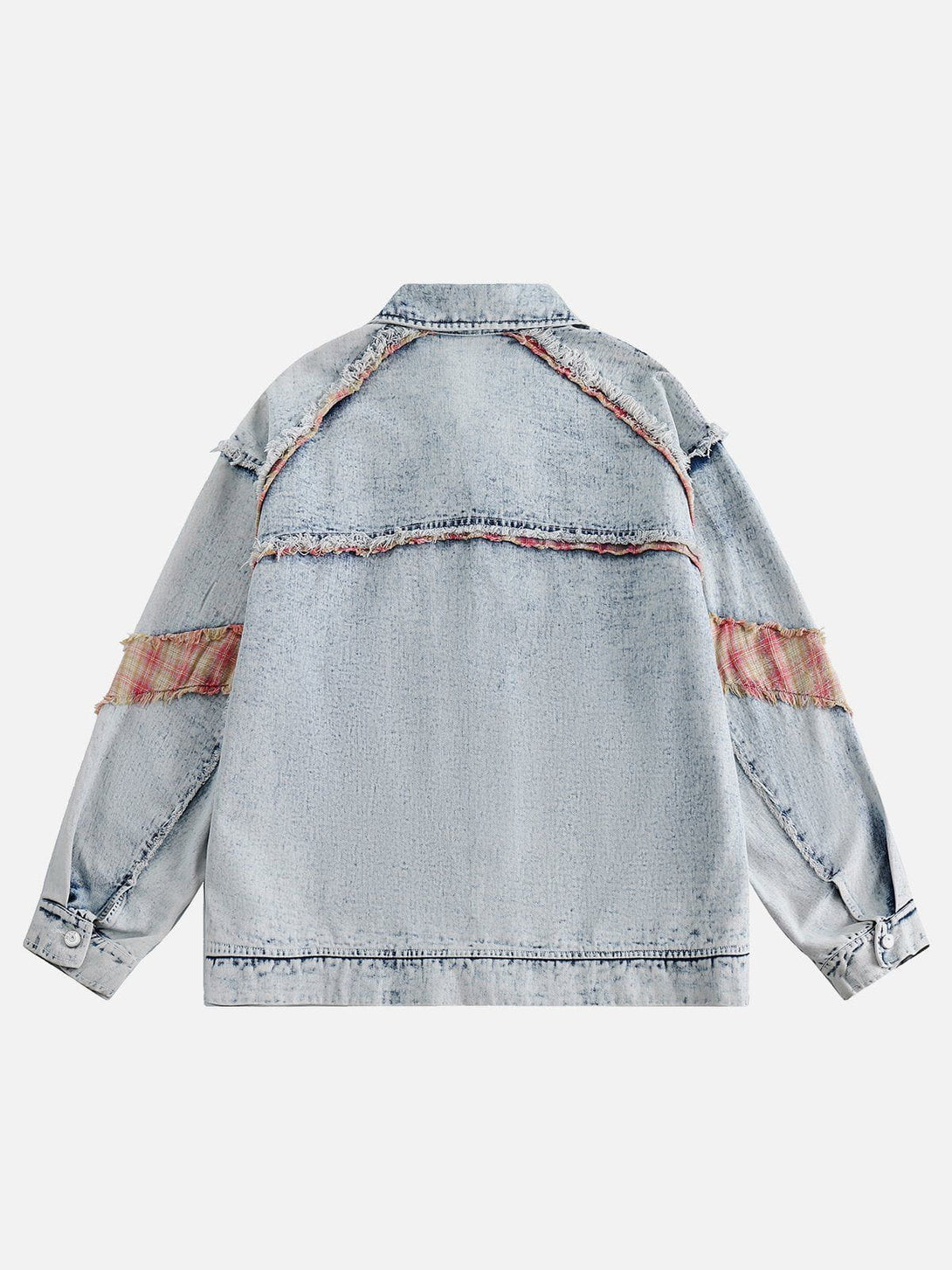 Aelfric Eden Fringe Patchwork Washed Denim Jacket – Aelfric eden