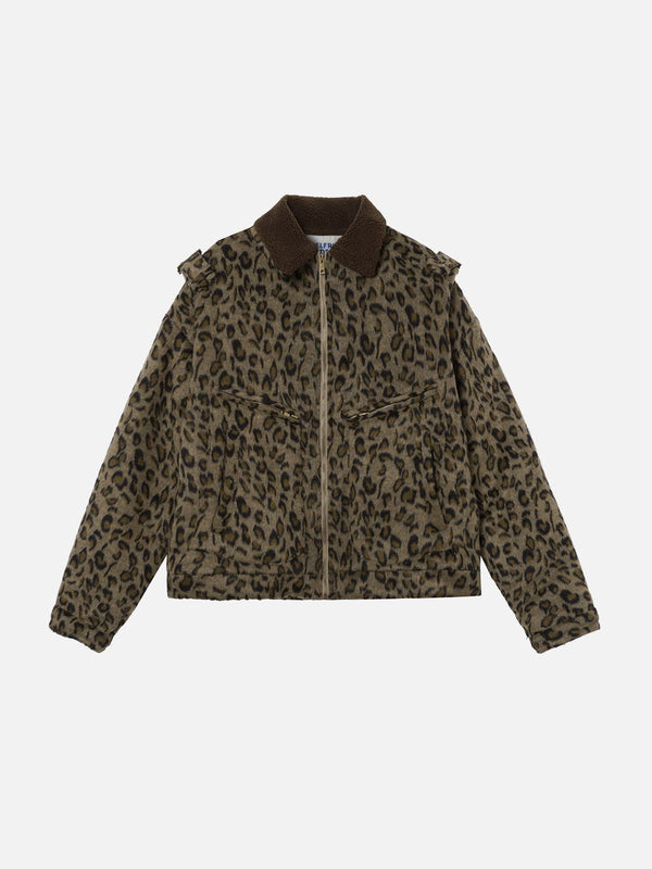 Aelfric Eden Leopard Print Multi Pocket Jacket