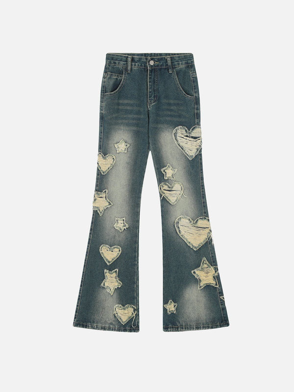 Aelfric Eden Distressed Star Heart Jeans