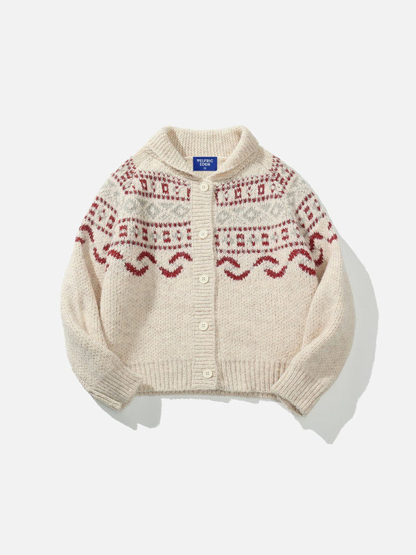 Aelfric Eden Cropped Fair Isle Cardigan