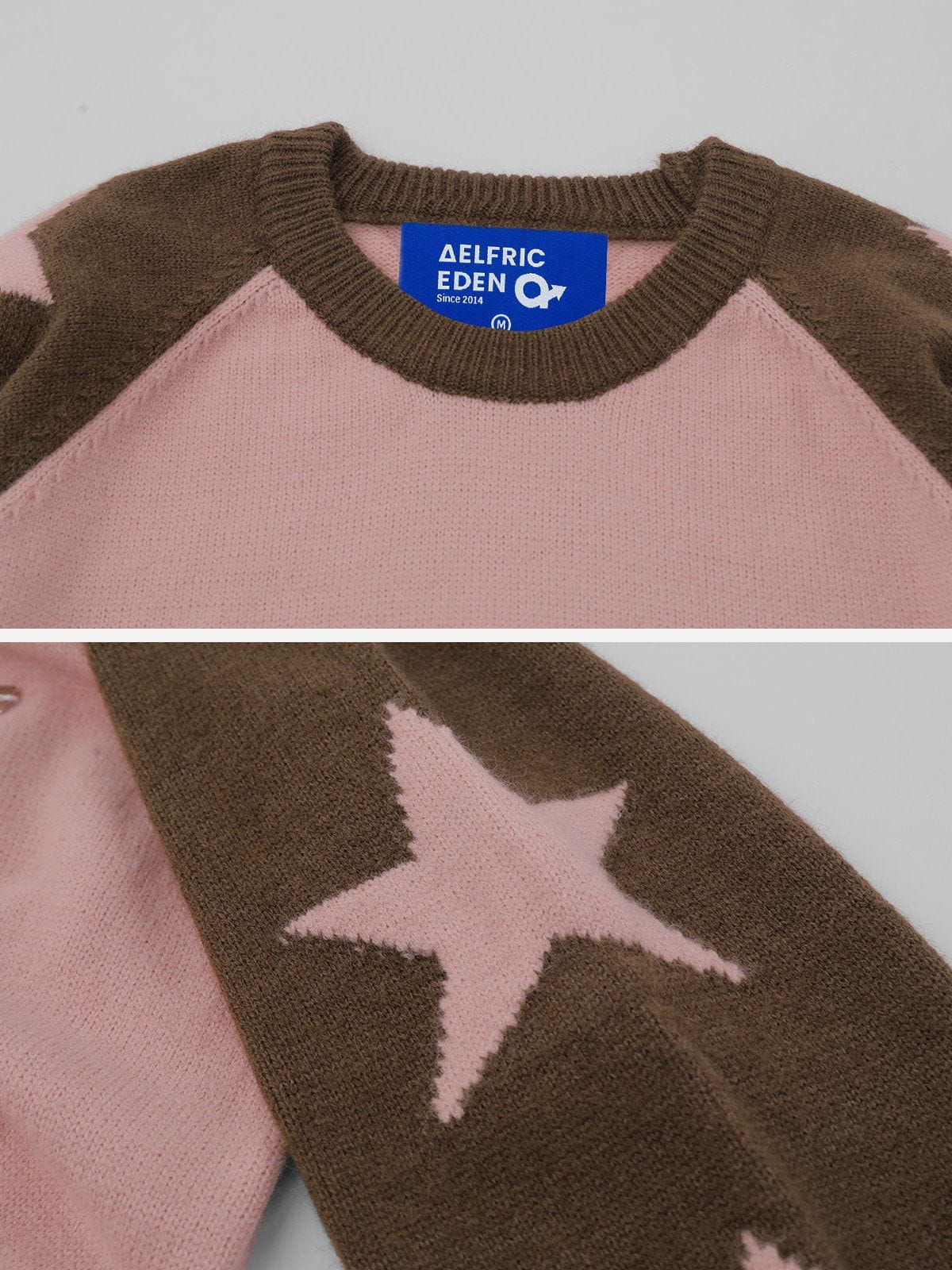 Aelfric Eden Color Blocking Star Jacquard Sweater