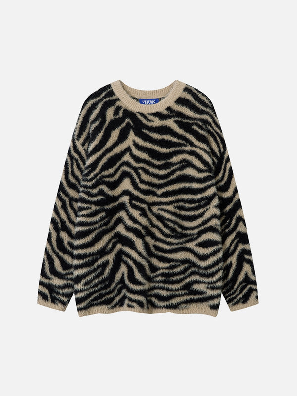 Aelfric Eden Zebra Pattern Sweater