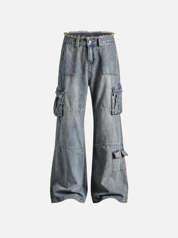 Aelfric Eden Fringe Washed Multi Pocket Jeans