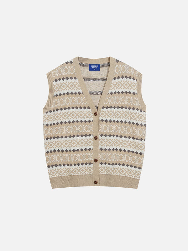 Aelfric Eden Fair Isle Graphic Sweater Vest