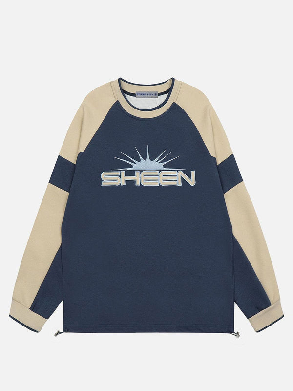 Aelfric Eden Patchwork Embroidery Sweatshirt