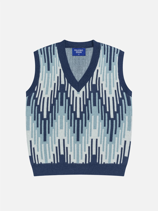 Aelfric Eden Color Blocking Stripe Sweater Vest