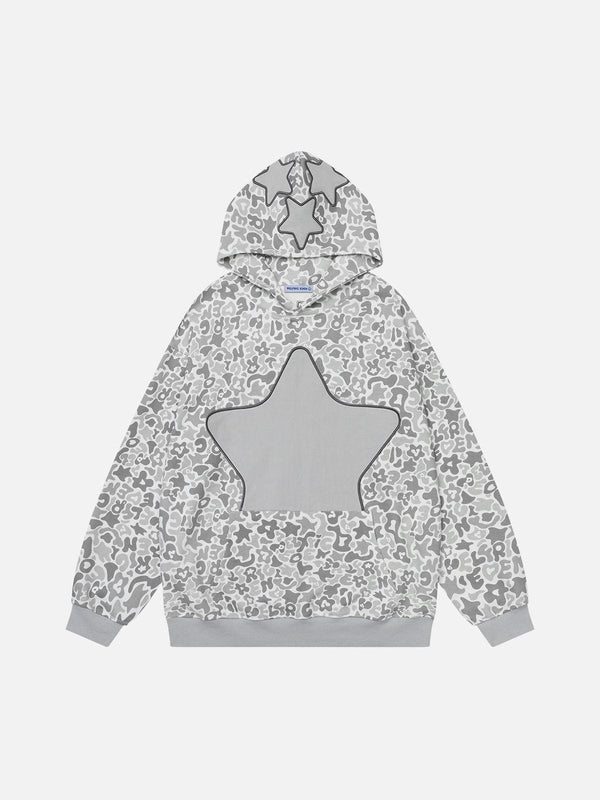 Aelfric Eden Embroidery Star Camouflage Hoodie