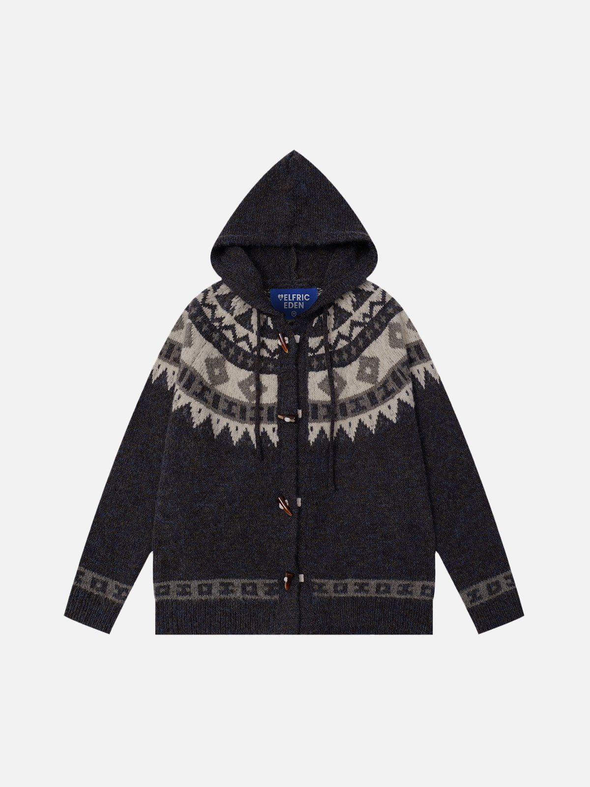 Aelfric Eden Fair Isle Hooded Cardigan