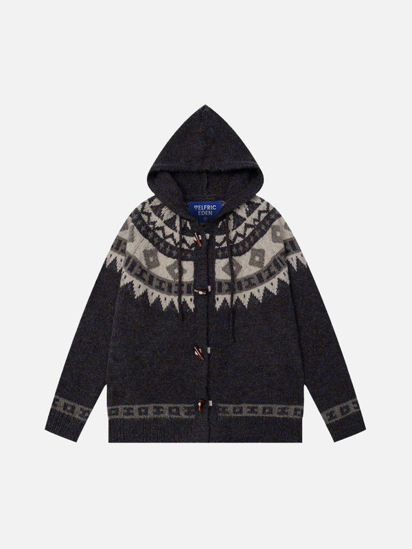 Aelfric Eden Fair Isle Hooded Cardigan