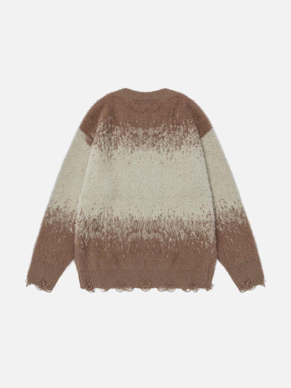 Aelfric Eden Vintage Gradient Distressed Sweater