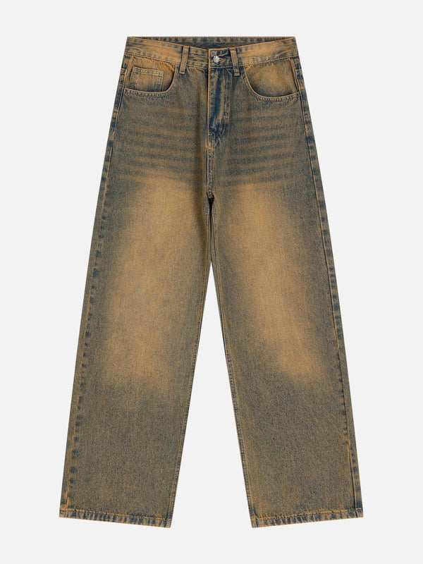 Aelfric Eden Mud Dyeing Washed Loose Jeans