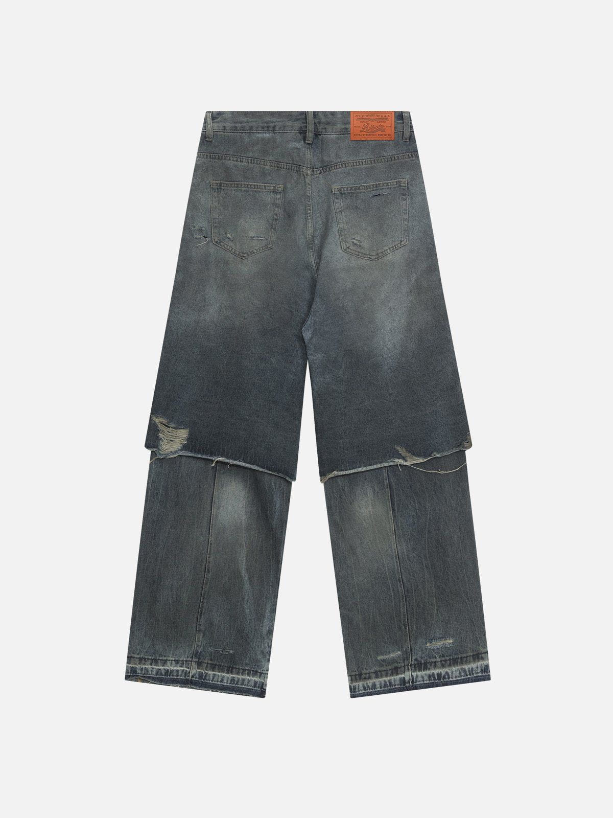 Aelfric Eden Distressed Two Layer Baggy Jeans