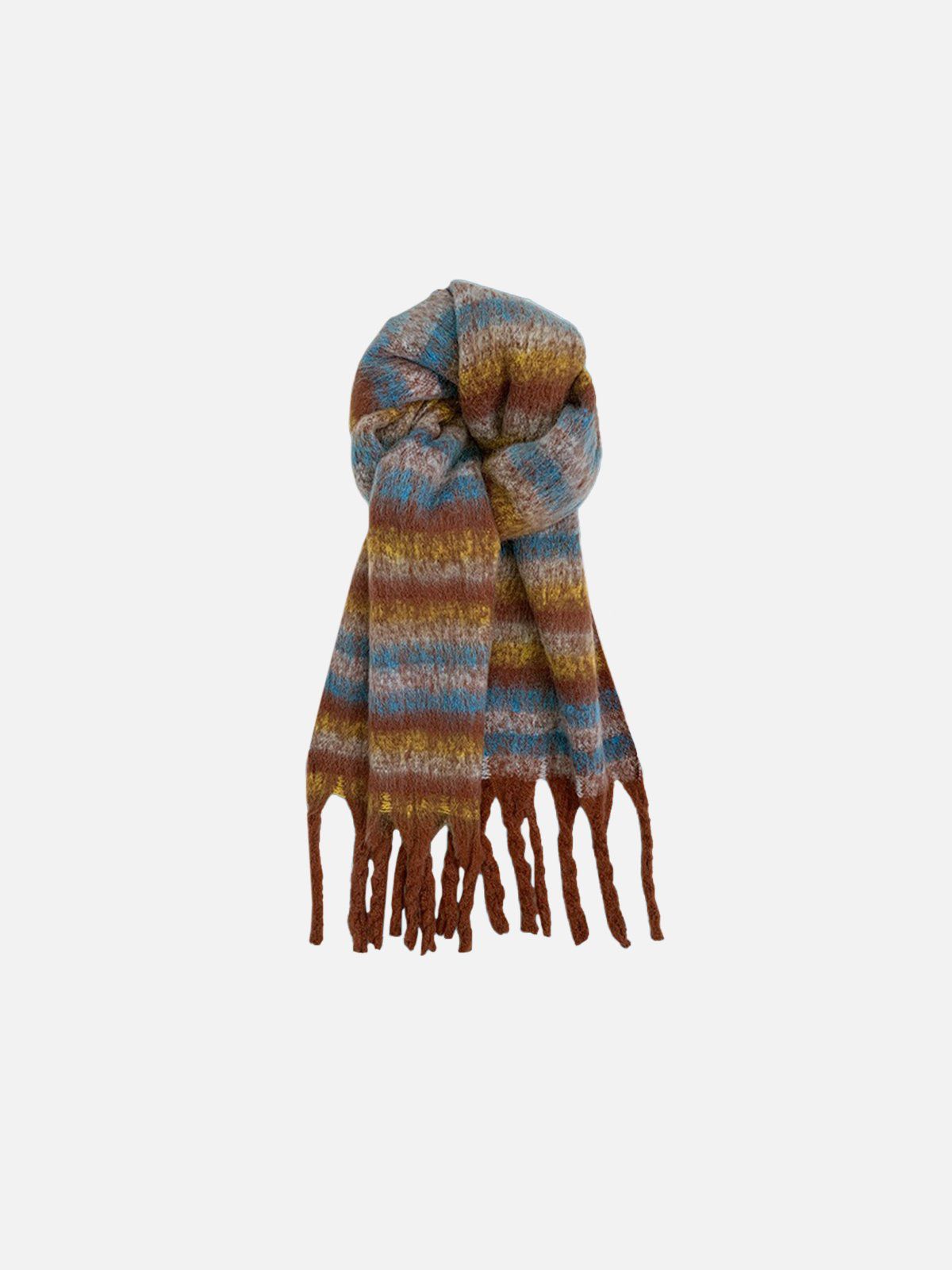 Vintage Stripe Graphic Scarf