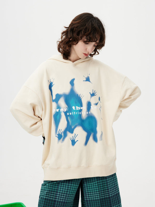 Aelfric Eden Abstraction Shadow Print Hoodie