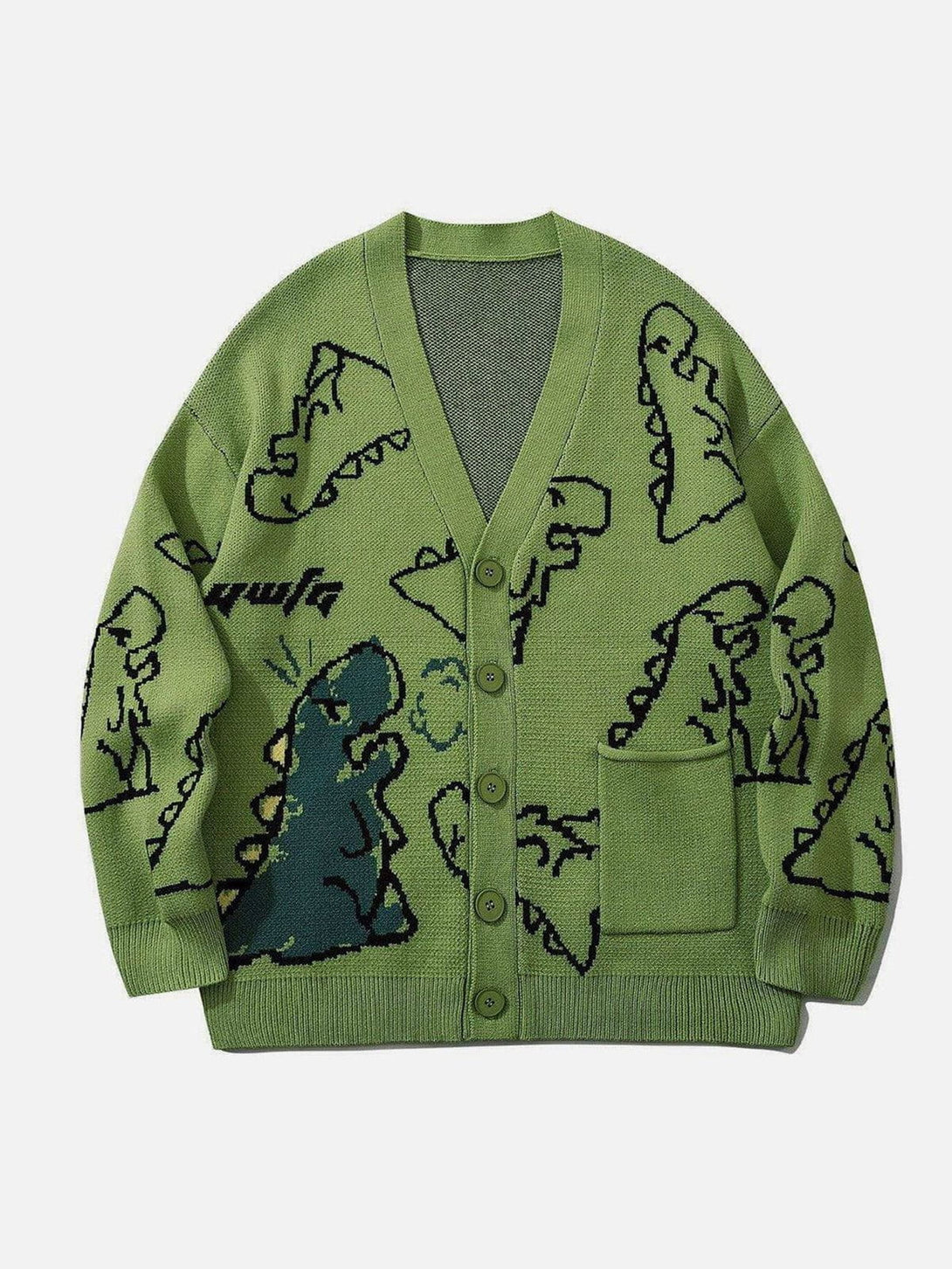 Aelfric Eden Dinosaur Graffiti Pattern Knitted Sweater – Aelfric eden