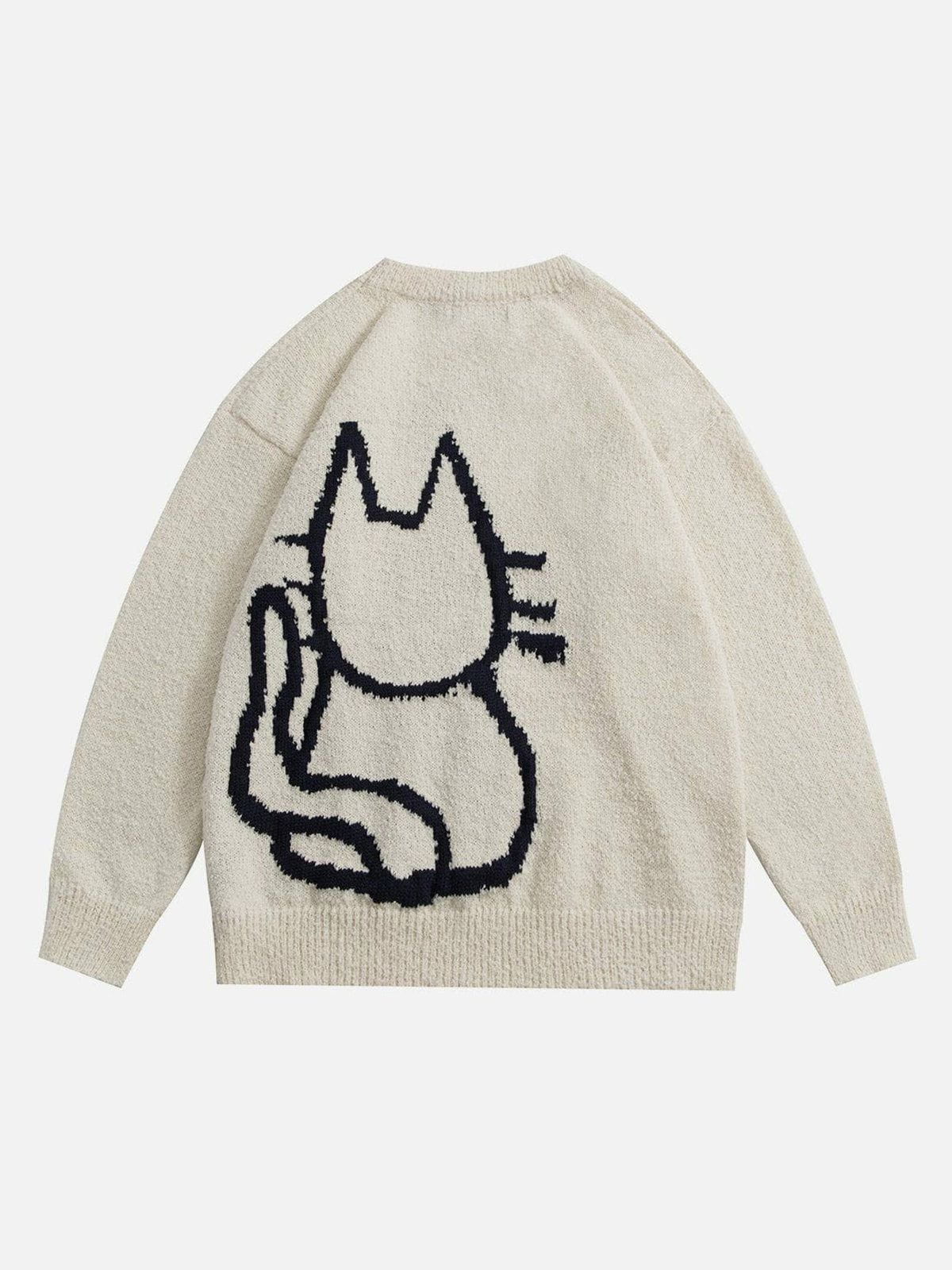 Aelfric Eden Hand Drawn Cat Sweater @cindydoinstuff – Aelfric eden