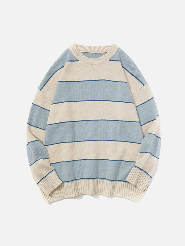 Aelfric Eden Contrast Stripe Knit Sweater